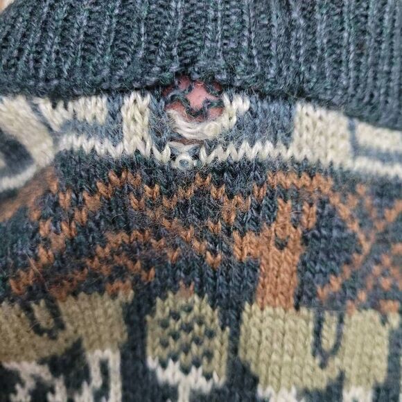 Vtg Arcohi's Alpaca Sweater Sz M/L‎ Crewneck Granpa Granny Pullover Soft Cozy - Picture 6 of 6